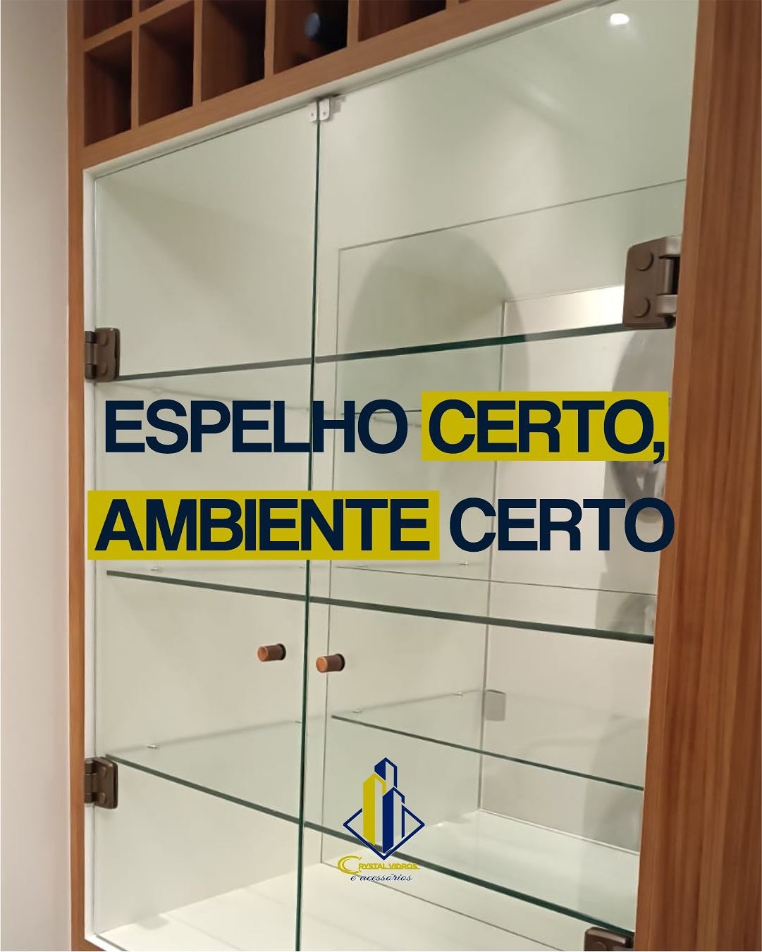 Projeto personalizado em vidro